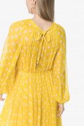 Яскраво-жовта сукня з принтом polka dot