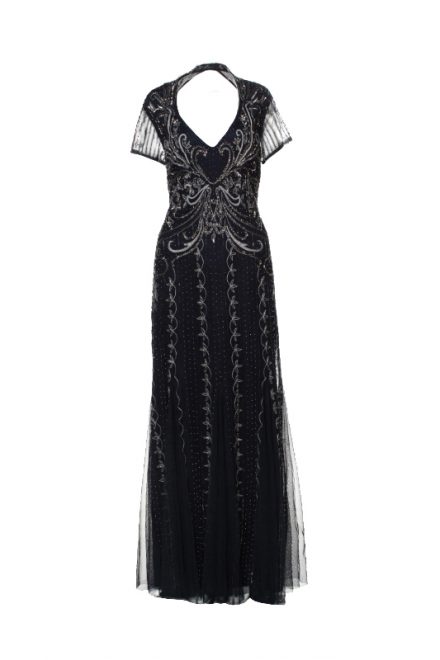 Вечірня сукня із вишивкою бісером