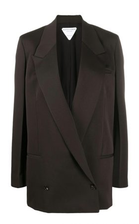 Чорний подовжений жакет