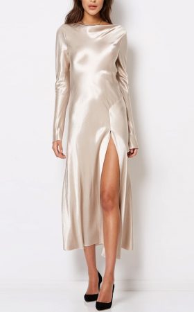 Асиметрична сукня Kaia відтінку перлів
