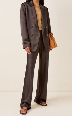 Чорний жакет із жатого атласу