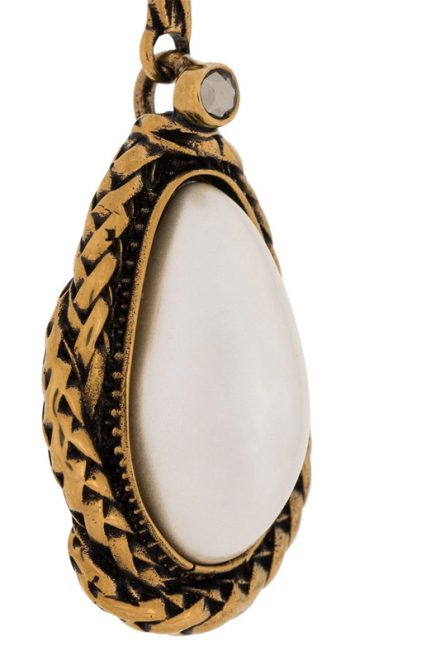 Перламутрові сережки-краплі