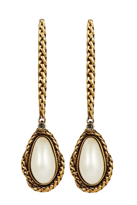 Перламутрові сережки-краплі