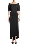 Чорна асиметрична сукня Avitus