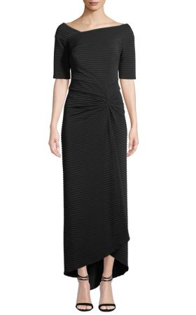 Чорна асиметрична сукня Avitus