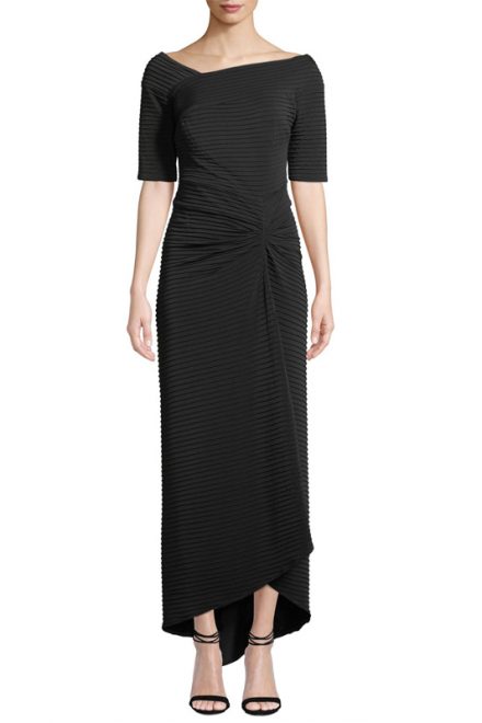 Чорна асиметрична сукня Avitus