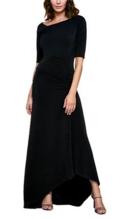 Чорна асиметрична сукня Avitus