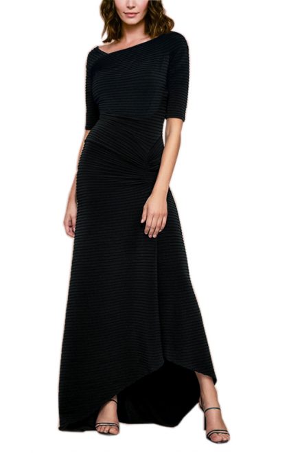 Чорна асиметрична сукня Avitus