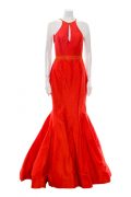 Червона бальна сукня з легким мерехтінням