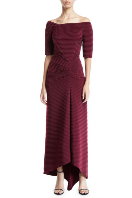 Асиметрична сукня Avitus віддінку марсала