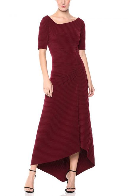 Асиметрична сукня Avitus віддінку марсала