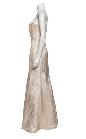 Вечірня сукня з вишивкою паєтками по топу