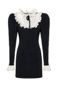 Міні сукня з коміром у вікторіанському стилі