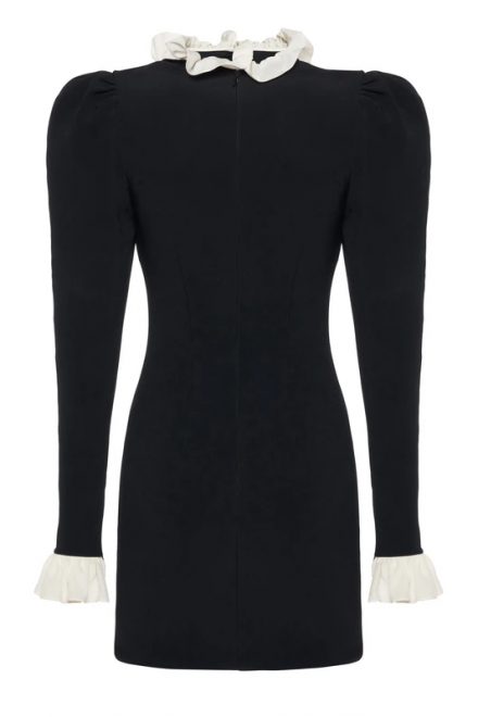 Міні сукня з коміром у вікторіанському стилі