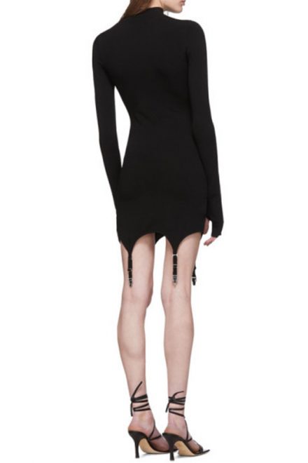 Міні-сукня з підв'язками