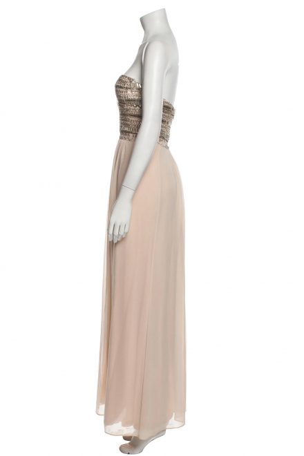 Сукня з вишивкою кристалами на топі