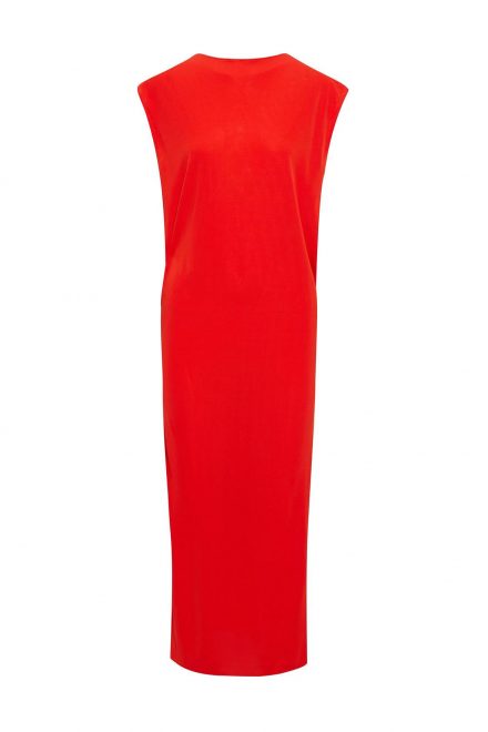 Помаранчева сукня міді