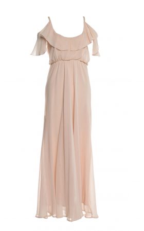 Романтична шовкова сукня з відкритими плечима