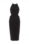 Чорна сукня із відкритою спиною та вирізами на талії