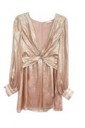 Мінісукня кольору рожевого золота