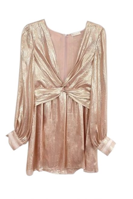 Мінісукня кольору рожевого золота