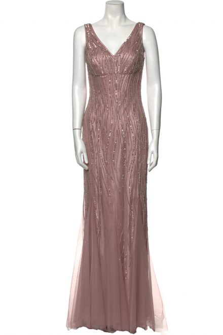 Вечірня сукня із вишивкою пайєтками