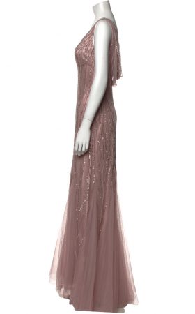 Вечірня сукня із вишивкою пайєтками
