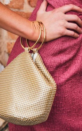Золотиста сумочка Bianca