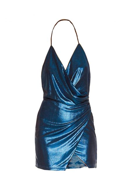 Мінісукня Missie у відтінку синій металік