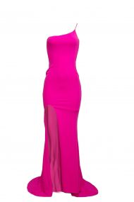 Ефектна неоново-рожева сукня