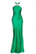 Елегантна смарагдова сукня Chara
